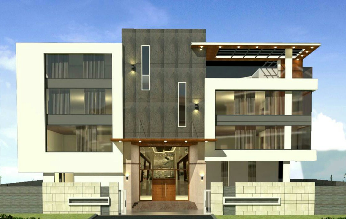 Vinutha Residence architectural study — design render